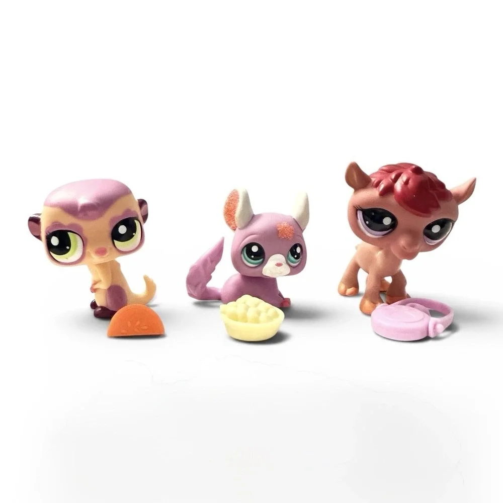 LPS Littlest Pet Shop 2011 Meerkat Chinchilla Camel Set 2115 2116 2117 Authentic